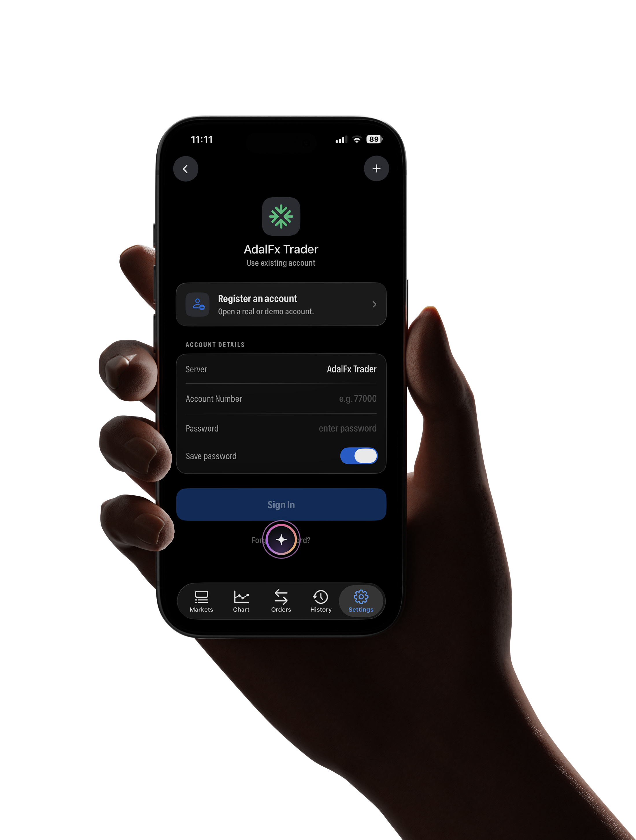 AdalFX trading app